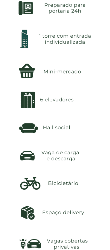 Imagem de fachada do GreenPark Residence com entrada moderna e áreas de lazer.