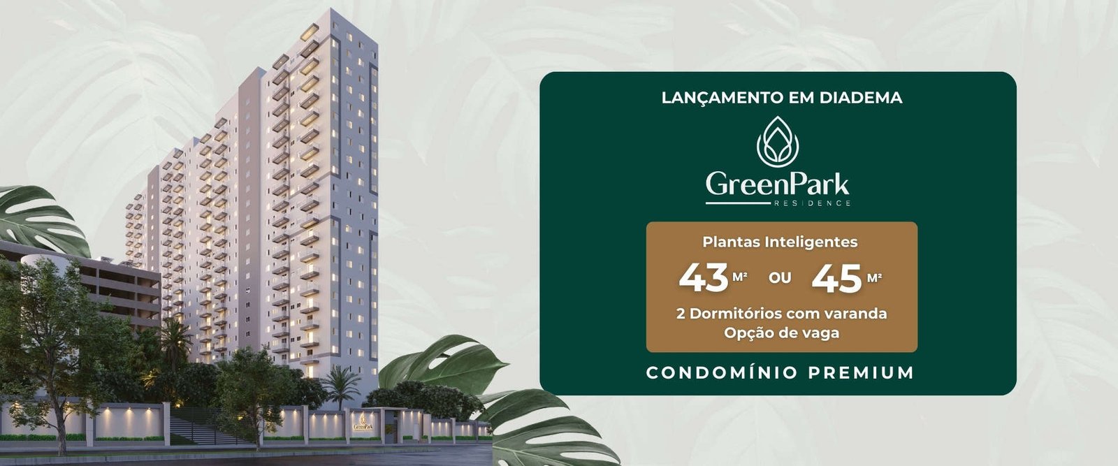 Edifício GreenPark Residence com apartamentos inteligentes em Diadema.